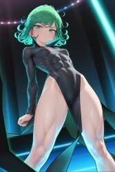 1girls ai_generated female one-punch_man small_breasts solo tatsumaki tensor.art tensor_art toned toned_female