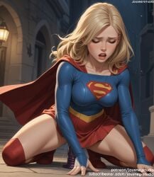 ai_generated arm_support blonde_hair blush boots breasts bridal_gauntlets cape closed_eyes clothing dc dc_comics dildo facing_viewer female female female_masturbation female_only footwear indoors injustice_2 jousneystudio justice_league_unlimited kara_zor-el large_breasts legwear lips long_hair long_sleeves looking_at_viewer masturbation medium_breasts miniskirt object_insertion open_mouth pleated_skirt red_cape red_skirt sex_toy skirt sleeves_past_wrists solo squatting supergirl supergirl_(injustice) superhero superheroine superman_(series) teeth thighs vaginal_object_insertion vaginal_penetration