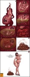 bigbig bones bones_in_feces bones_in_scat death digestion f/f fatal_vore female_pred female_prey gore graphic_digestion oral_vore scat vore