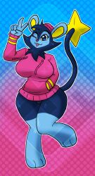 big_breasts breasts diamond_grenadier female furry huge_breasts luxio pokemon pokemon_(species) tagme thick_thighs wide_hips