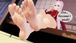 barefoot darling_in_the_franxx feet female foot_focus giantess pov pov_eye_contact pov_feet soles zero_two_(darling_in_the_franxx)