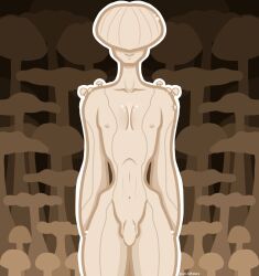 front_view fungus gay mushroom mushroom_humanoid