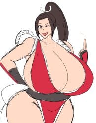 1female 1girls fatal_fury female female_only mai_shiranui momiji_(artist) solo solo_female tagme twitter_link