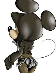 1boy 2020 ass ass_focus chains color dandi digital_media_(artwork) disney furry furry_only gay kingdom_hearts kingdom_hearts_iii latex latex_underwear mickey_mouse pinup unknown_colorist