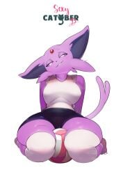 1girls 2022 2022s absurd_res anthro ball catober catober_2022 clothing eeveelution espeon feline felis feliscede female female_focus female_only forehead_gem game_freak gem_on_forehead gen_2_pokemon generation_2_pokemon leaning_back looking_at_viewer narrowed_eyes nintendo pokémon pokémon_(species) pokemon pokemon_(anime) pokemon_(creature) pokemon_(franchise) pokemon_(game) pokemon_(species) pokemon_gsc pokemorph raised_tail red_gem simple_background sitting smiling smiling_at_viewer smug solo tail thick_thighs thighhighs volleyball white_background white_thighhighs