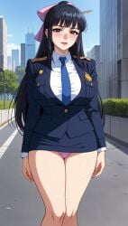 agatha_(kamyla) ai_generated kamyla mature_female panties police police_uniform policewoman short_skirt stable_diffusion