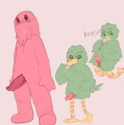 avian coughinbawls don't_hug_me_i'm_scared duck_guy_(dhmis) male male_focus male_only penis pussy red_guy_(dhmis)