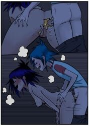 1boy 1boy1girl 1girls 2d_(gorillaz) absurd_res anal anal_penetration anal_sex anus asian asian_female ass athletic_female athletic_male black_hair blue_hair blushing bubble_butt color_edit comic comic_page doggy_style doggy_style_position doggystyle female gorillaz hi_res looking_pleasured lube lube_in_ass lube_on_penis male male/female male_penetrating male_penetrating_female messy_hair mind_control moaning moaning_in_pleasure naked naked_female nipples noodle_(gorillaz) older_male pants_down penis penis_in_ass penis_out possessed possession rhythmwhirlpool rough_sex sex sex_from_behind short_hair small_breasts steam sweat sweatdrop sweating tagme thick_thighs twitch_lines