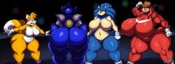 4girls anthro ass big_ass big_breasts breasts busty dat_ass echidna exposed_torso fat featureless_breasts featureless_crotch female female_only footwear fox front_view handwear hat hedgehog huge_ass huge_breasts knora_the_echidna knuckles_the_echidna large_ass large_breasts metal_sonic metal_sonique miles_prower multiple_girls no_nipples nude ova_knuckles rear_view robot robot_girl rule_63 sega sonic_(series) sonic_ova sonic_the_hedgehog sonic_the_hedgehog_(series) sonique_the_hedgehog superix tails tails_the_fox tailsko team_sonic team_sonique thick_thighs wide_hips