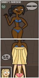 dark-skinned_female jasmine_(tdi) lingerie samey_(tdi) total_drama:_pahkitew_island total_drama_island underwear