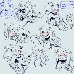 knuckles (boom) from sonic (series) by kiniax