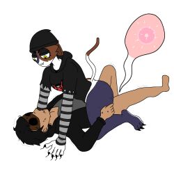 1boy 1girls anthro anthro_on_human clothed_sex clothing cowgirl_position cum cum_in_pussy cum_inside dominant_female female female_on_top fortnite furry furry_female impregnation interspecies interspecies_impregnation male meow_skulls_(fortnite) ovum penetration pussy self_insert sex sperm_cell spread_legs vaginal_penetration x-ray