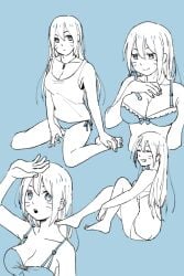 1girls boruko boruto:_naruto_next_generations bottomless bra breasts cleavage female female_focus gender_transformation genderswap_(mtf) long_hair multiple_views naruto naruto_(series) panties rule_63 sexy_no_jutsu smile tank_top underwear untied_bra uzumaki_boruto