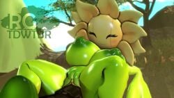 3d 3d_animation 4k abdominal_bulge animated artist_logo artist_name black_penis blush breasts butt closed_eyes female flora_fauna flower green_balls green_body hi_res high_quality nipples no_sound penetration penis plant plant_girl plant_humanoid pokémon_(species) pokemon pussy rgtdwtbr sex sfm smile source_filmmaker sunflora tagme text video yellow_face yellow_petals