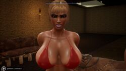 3d bae3 big_ass big_breasts blonde_hair farah legend_of_queen_opala osira queen_opala