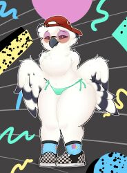 amelia_abernachy anthro artist_request avian bubo_(genus) female flat_chest hat owl panties partially_clothed sanctuaryowl snowy_owl solo tagme tagme_(artist) true_owl unknown_artist white_body white_feathers wings yellow_eyes