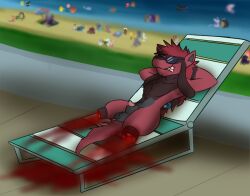 anthro axelshane dismemberment generation_4_pokemon gore lycar_(axelshane) male nintendo pokemon pokemon_(species) riolu solo video_games