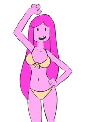 1girls 2019 adventure_time belly belly_button cartoon_network erostash female_focus long_hair looking_at_viewer portrait princess_bubblegum slender smiling_at_viewer solo solo_female solo_focus thighs white_background woman_on_top