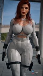 1girls 3d 3d_(artwork) alternate_body_type ass avengers big_ass big_breasts big_butt black_widow_(marvel) bodysuit breasts breasts_bigger_than_head bubble_ass bubble_butt busty cga3d cleavage daz3d daz_studio dual_wielding erotichris female female_only firearm handgun hourglass_figure human human_only large_breasts legwear light-skinned_female light_skin marvel marvel_cinematic_universe natasha_romanoff pov red_hair scarlett_johansson seductive seductive_look sensual solo solo_female thick thick_ass thick_thighs thigh_holster voluptuous weapon wide_hips wristwear