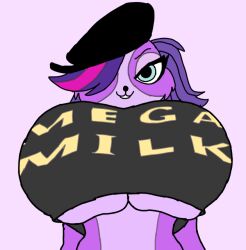 anthro dog furry horny huge_breasts hyper_breasts littlest_pet_shop looking_at_viewer lps mega_milk stretched_clothing zoe_trent