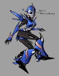 1girls alien alien_girl arcee arcee_(prime) blue_eyes blue_panties female female_only grey_background panties robot robot_girl robot_humanoid simple_background solo solo_female transformers transformers_prime wings