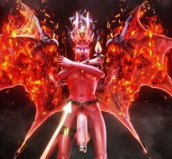 3d 3d_(artwork) belt big_penis blender_(software) crown dagger demon dota dota_2 earrings female fire futa_only futanari glowing glowing_eyes horns intersex monster_girl naked navel nude nude_futa penis queen_of_pain red_body red_skin self_upload skull slim smoke solo solo_focus solo_futa stomach tail thighs tongue tongue_out weapon wet_cheetos wings