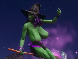 big_areola big_areolae big_breasts big_nipples broom broom_riding broomstick custom_character cyber_gato enormous_breasts flipping_off giant_breasts gigantic_breasts green_nipples green_skin huge_areola huge_areolae huge_breasts huge_nipples large_areolae large_areolae large_breasts large_nipples massive_breasts middle_finger original_character original_characters playa_(saints_row) purple_hair purple_lipstick riding_broom saints_row saints_row_(reboot) skirt witch witch_broom witch_hat yellow_eyes