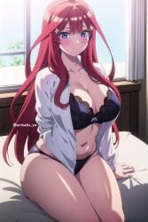 ai_generated anime_girl arisato_yu big_ass big_breasts go-toubun_no_hanayome nakano_itsuki panties