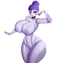 1girls ballora ballora_(fnafsl) breasts busty completely_nude completely_nude_female curvy female female_only five_nights_at_freddy's five_nights_at_freddy's:_sister_location five_nights_in_anime naked naked_female nipples nude nude_female solo solo_female tagme tr_yithaz white_background