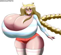 big_breasts breasts cassie_(theycallhimcake) huge_breasts mewmaster93 thick_thighs wide_hips