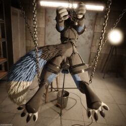 1:1 1boy 3d_(artwork) 4k absurd_res anal anal_sex animal_genitalia animal_penis anthro anthro_on_anthro anthro_penetrated arms_tied arrin asphyxiation ball_gag ball_stretcher ball_stretching ballbusting balls ballsack basement bdsm_gear bdsm_outfit biped blender_(software) blender_cycles blindfold blue_body blue_fur body_fur bondage bound bucket cables canine canine_genitalia canine_penis chained chained_cuffs chains choking claws clothing cock_and_ball_torture collar container cuffs_(clothing) cum cum_drip cum_in_bucket cum_in_container cumshot d-ring dangling_testicles depth_of_field digital_media_(artwork) dragonplayer dripping dungeon ejaculation electrode electrode_in_anus electrostimulation erection exposed_balls feet forced fox furniture gag gagged genital_torture genitals grey_body grey_fur hands_behind_back hanging_from_ceiling harness hi_res hindpaw humiliation inside knot latex leash leashed_collar legs_tied legs_up low_hanging_balls male male_only male_penetrated mammal milking_cum multicolored_body open_mouth orgasm pain paws penetration penis pipes reflection restraints rexouium rope rope_around_balls scrotum slim slim_anthro slim_male slim_sub solo sounding_rod spread_legs spreader_bar spreading struggling submissive submissive_male suspended_in_midair tail teeth testicles tied_balls tight_clothing torture urethral white_body white_fur