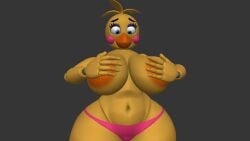 1girls 3d animatronic big_breasts breasts female five_nights_at_freddy's five_nights_at_freddy's_2 furry nude nude_female robot seductive seductive_looks solo toy_chica_(fnaf)