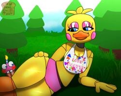 1girls 2d 2d_(artwork) 4_fingers adventure_toy_chica_(fnaf_world) ahoge animatronic anthro anthro_only arm_support artist_logo artist_name ass avian avian_feet avian_humanoid beak beanontoast bedroom_eyes bib big_ass big_breasts big_butt big_thighs blue_eyes bottom_heavy bottomwear breasts bubble_ass bubble_butt busty butt cheek_markings chest cleavage clothes clothing covered_breasts covered_nipples curvy curvy_female curvy_figure cute dat_ass digital_drawing_(artwork) digital_media_(artwork) eyelashes eyeshadow fat_ass fat_butt female female_only fit fit_female five_nights_at_freddy's five_nights_at_freddy's:_world five_nights_at_freddy's_2 five_nights_at_freddy's_world fnaf fnaf_world front_view galliform glistening glistening_body glistening_breasts glistening_eyes glistening_skin half-closed_eyes hand_on_hip hi_res hips huge_ass huge_butt huge_thighs humanoid joints legs_together looking_away lying lying_down lying_on_side makeup mascara mostly_nude mostly_nude_female narrowed_eyes no_bra no_humans on_side orange_footwear outdoors outside panties panties_only partially_clothed partially_clothed_female patreon patreon_logo patreon_username pink_cheeks pink_eyeshadow pink_panties revealing_clothes robot robot_girl robot_humanoid robot_joints rosy_cheeks seductive seductive_eyes seductive_look seductive_smile shiny_breasts shiny_skin skimpy skimpy_clothes slim_waist smile smiling smooth_skin solo solo_female thick_thighs thighs tight_clothing tight_fit topless topless_female toy_chica_(fnaf) twitter twitter_logo twitter_username underwear upper_body voluptuous voluptuous_female watermark wide_hips yellow_body yellow_skin