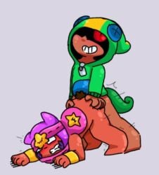 brawl_stars gay gay_sex leon_(brawl_stars) sandy_(brawl_stars) yaoi