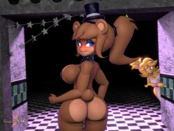 3d_(artwork) animatronic anthro ass avian bear big_breasts bird blush breasts chica_(cally3d) chica_(fnaf) chicken chiku chiku_(cryptiacurves) digital_media_(artwork) female five_nights_at_freddy's five_nights_at_freddy's_2 freddy_(fnaf) fredina's_nightclub fredina_(cally3d) frenni_fazclaire fur galliform gallus_(genus) genitals gillysfm hair looking_at_viewer machine mammal nipples nude phasianid pussy robot rule_63 scottgames solo source_filmmaker