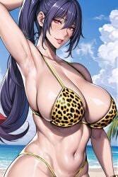 1girls ai_generated female_focus female_only mature_female milf seductive seductive_look stable_diffusion tagme taimanin_(series) uehara_rin voluptuous voluptuous_female