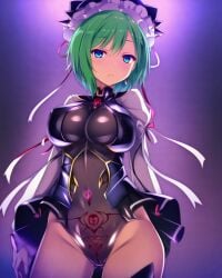 9231292020 ai_generated brainwashing corruption eiki_shiki enemy_conversion female implied_transformation large_ass large_breasts latex leotard mind_break mind_control navel pubic_tattoo salute thick_thighs touhou transformation wide_hips