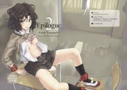 1girls after_rape after_sex amagami ankle_cuffs arm_behind_back arm_support arms_behind_back azuma_ren black_hair black_legwear black_socks blush bondage bound bound_ankles bound_wrists bra bra_lift breasts chains classroom clothed_sex clothes_lift clothing collared_shirt cuffs cum cum_in_mouth cum_on_body cum_on_breasts cum_on_clothes cum_on_face cum_on_legs cum_on_lower_body cum_on_upper_body cum_pool desk east_(artist) face facial female female_only grey_eyes indoors knee_socks kneehighs kneesocks legs legwear lingerie looking_at_viewer medium_breasts miniskirt on_desk open_clothes open_shirt pink_bra saliva school school_desk school_uniform shackles shirt shirt_lift shoes short_hair sitting sitting_on_desk skirt socks solo spread_legs sweater sweater_lift tanamachi_kaoru underboob underwear uwabaki wrist_cuffs