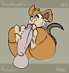 1-upclock 2024 3_toes absurd_res ambiguous_gender anthro ass big_butt big_penis brown_background brown_body brown_fur disembodied_penis duo english_text erection feet feet_on_penis foot_fetish foot_play footjob fur generation_1_pokemon genitals grey_body grey_penis grey_skin hi_res human human_on_anthro interspecies long_tail looking_at_genitalia looking_at_penis lying male male/ambiguous mammal nintendo number on_back paws penis pokemon pokemon_(species) raticate sex simple_background soles tail teeth text thick_thighs toes two-footed_footjob watermark