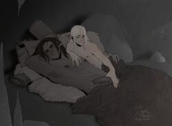 2boys elf elf_male gay light_skin light_skinned_male male male/male male_only orc orc_male sleeping supermuuhcow yaoi