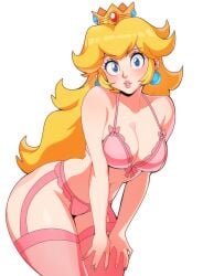 1girls big_breasts big_thighs bow_bra bow_panties breasts breasts_bigger_than_head busty busty_female curvaceous curvy curvy_body curvy_female curvy_figure fleshpie669 garter_belt garter_straps huge_thighs lingerie lingerie_bra lingerie_only lingerie_panties looking_at_viewer mario_(series) massive_thighs pinup princess_peach stockings super_mario_bros. thick_legs thick_thighs thunder_thighs thunderthighs tits_bigger_than_head tits_out wide_hips wide_thighs