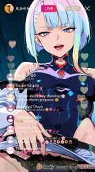 ai_generated cheating cheating_female cheating_girlfriend cheating_wife covered_nipples cyberpunk cyberpunk:_edgerunners cyberpunk_2077 cyberpunk_clothes cyberpunk_girl dirty_talk female from_below lingerie looking_at_another looking_at_partner looking_at_viewer lucyna_kushinada medium_breasts mommy naughty naughty_face naughty_girl naughty_smile neon netorare nsfw ntr outfit pose seductive seductive_body seductive_expression seductive_eyes seductive_female seductive_look seductive_mouth seductive_pose seductive_smile sexy sexy_armpits sexy_body sexy_clothing sexy_dress sexy_female sexy_pose short_hair skirt skirt_lift skirt_up stream streamer streaming sweat sweaty sweaty_body tagme thick_thighs thighs video voice voice_acted