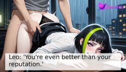 ai_generated black_hair detective doggy explicit female hardcore missionary office