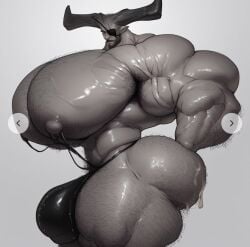 ai_generated bara bulge civitai dragon_age hyper hyper_muscles hyper_pecs iron_bull male male_only muscular muscular_male thick_thighs