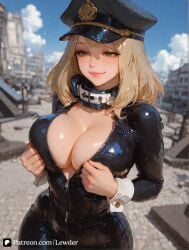 1girls ai_generated big_ass big_breast blush boku_no_hero_academia breasts brown_hair camie_utsushimi fat_ass female female_on_cloth huge_breasts interracial large_breasts lewder light-skinned_male light_skin male muscular muscular_male my_hero_academia outdoors pink_nipple rough_sex sex standing thick_thighs utsushimi_camie