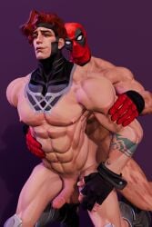 backshots deadpool deadpool_(marvel_rivals) dick gambit gambit_(marvel_rivals) gay gay_anal gay_sex hard_sex horny horny_male linlieshusband marvel_rivals penetration penis remy_lebeau sex sexy wade_wilson x-men