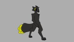 2d_animation animated anthro black_body black_nose blood bodily_fluids colored_blood death experiment_(scav_prototype) falling frame_by_frame gore grey_background hi_res hybrid male paws simple_background solo tail tokocofi unusual_blood unusual_bodily_fluids yellow_blood yellow_eyes yellow_tail