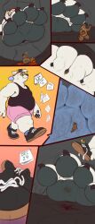 4_toes absurd_res anthro backwards_baseball_cap backwards_hat barefoot baseball_cap bear between_toes biped black_clothing black_feet black_footwear black_pawpads black_shirt black_shoes black_topwear blonde_hair blood blue_clothing blue_hat blue_headwear bodily_fluids bottomwear brown_body brown_fur canid canine claws clothed clothing crush digital_media_(artwork) dirty duo extreme_size_difference eyewear fatal feet fingers foot_crush foot_fetish foot_focus foot_play footwear fur glasses group hair hat headgear headwear hi_res inside_clothing inside_shoe insole larger_anthro larger_male low-angle_view macro male male/male male_anthro mammal micro nude overweight overweight_male pawpads paws pink_clothing plantigrade polar_bear pozole shirt shoes shorts simple_background size_difference smaller_anthro smaller_male sneakers socks soles stomping tank_top text toe_claws toes topwear trampling trapped_in_clothing trapped_in_shoe underfoot ursine walking white_body white_clothing white_fur yellow_eyes