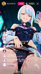 ai_generated cheating cheating_female cheating_girlfriend cheating_wife covered_nipples cyberpunk cyberpunk:_edgerunners cyberpunk_2077 cyberpunk_clothes cyberpunk_girl dirty_talk female from_below lingerie looking_at_another looking_at_partner looking_at_viewer lucyna_kushinada medium_breasts mommy naughty naughty_face naughty_girl naughty_smile neon netorare nsfw ntr outfit pose seductive seductive_body seductive_expression seductive_eyes seductive_female seductive_look seductive_mouth seductive_pose seductive_smile sexy sexy_armpits sexy_body sexy_clothing sexy_dress sexy_female sexy_pose short_hair skirt skirt_lift skirt_up stream streamer streaming sweat sweaty sweaty_body tagme thick_thighs thighs video voice voice_acted