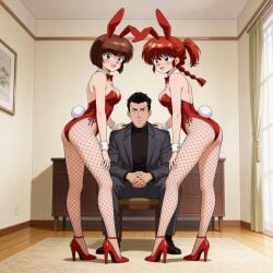bunny_ears bunnysuit damian_wayne dc_comics dcamu ibnalxuffasch94 nabiki_tendo ranma-chan ranma_1/2 ranma_saotome source_request